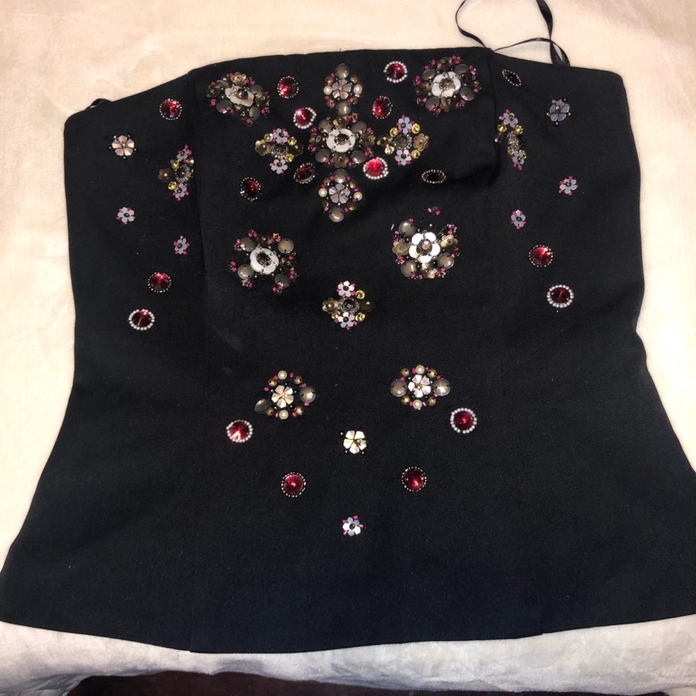 Black BUSTIER strapless